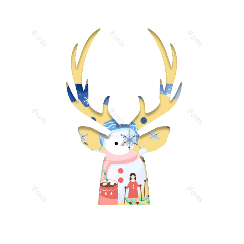 插画图片,新年元素,圣诞PNG,圣诞树免抠素材